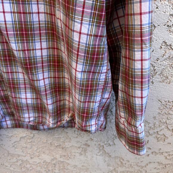 Eddie Bauer Plaid Button Down Shirt Size Mens Large - Picture 4 of 4